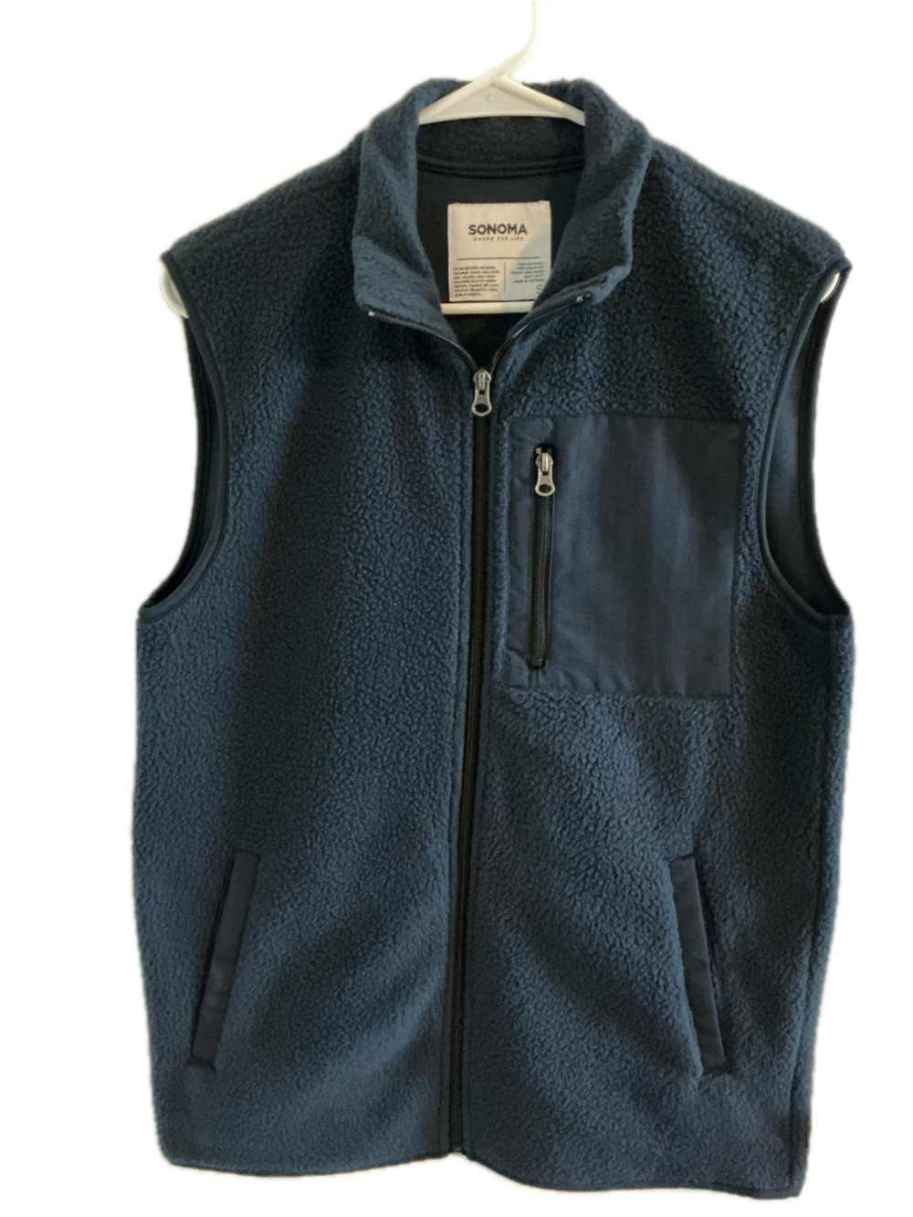 SONOMA FAUX FUR MENS VEST SIZE S